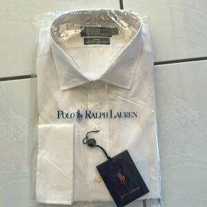 NWT Polo Ralph Lauren Estate French Cuff White dress shirt 18/34